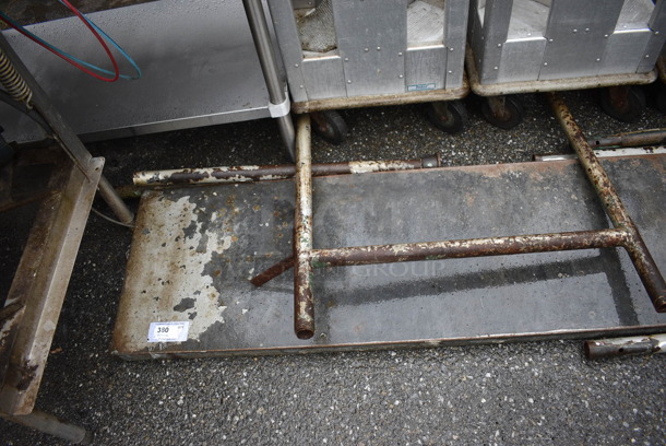 Metal Under Shelf and Various Legs. Includes 71x19x1.5 - Image 3 of 3