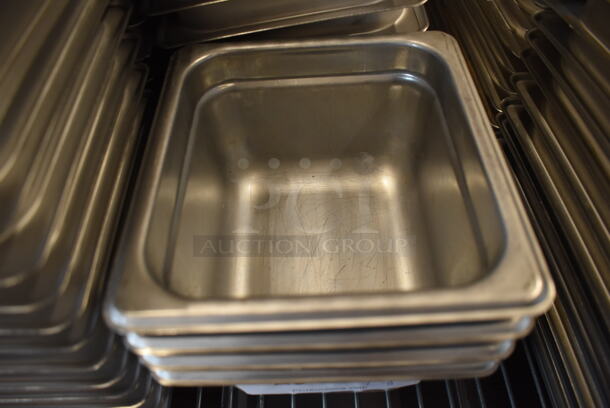 36 Stainless Steel 1/6 Size Drop In Bins. 1/6x4. 36 Times Your Bid! - Image 3 of 3