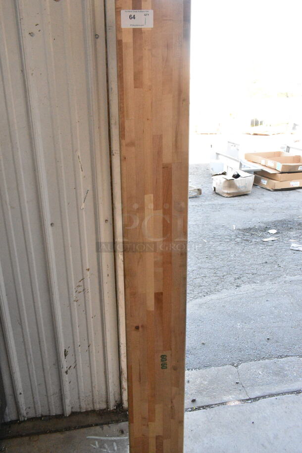 Butcher Block Wooden Tabletop. - Image 2 of 3