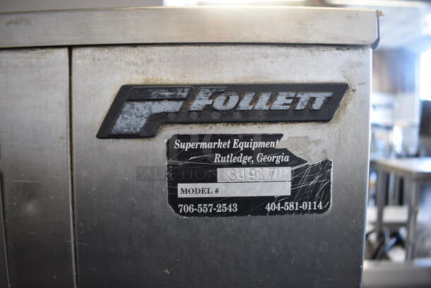 Scotsman Model FME1200AE-3A Stainless Steel Commercial Ice Machine Head on Follett Stainless Steel Commercial Ice Bin. 208/230 Volts, 3 Phase. 60x40x87 - Image 6 of 9