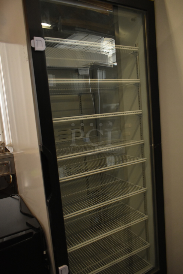 2019 Habco SE18 Metal Commercial Single Door Reach In Cooler Merchandiser w/ Poly Coated Racks. 115 Volts, 1 Phase. Tested and Working! - Image 2 of 4