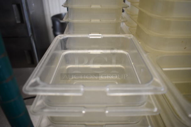 ALL ONE MONEY! Lot of 17 Clear Poly 1/9 Size Drop In Bins! 1/6x4 - Image 2 of 3