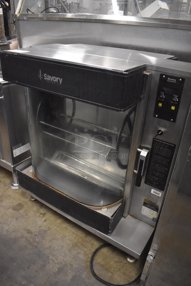 Savory Stainless Steel Commercial Countertop Electric Powered Rotisserie Oven. 208/240 Volts, 3 Phase. 34x25x37 - Image 2 of 7