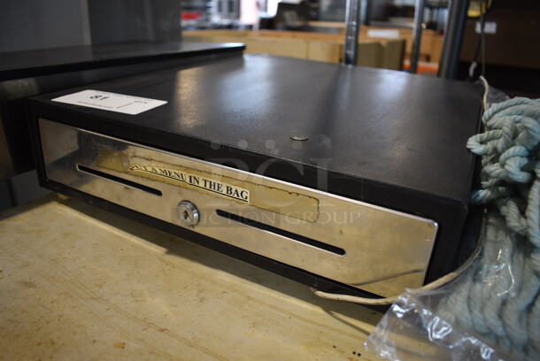 Black Metal Cash Drawer. 16x18x4.5 - Image 2 of 3