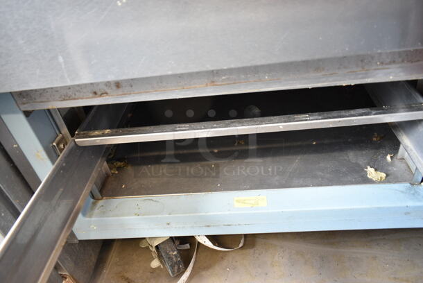 Delfield Stainless Steel Commercial Sandwich Salad Prep Table Bain Marie Mega Top on Commercial Casters. Tested and Working! - Image 9 of 9