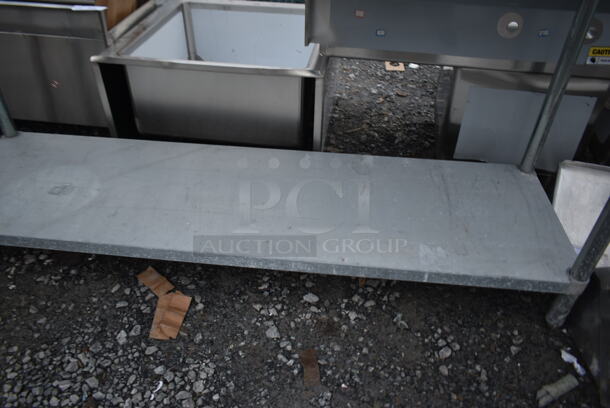 Stainless Steel Commercial Table w/ Mounted Commercial Can Opener and Metal Under Shelf. - Image 3 of 5