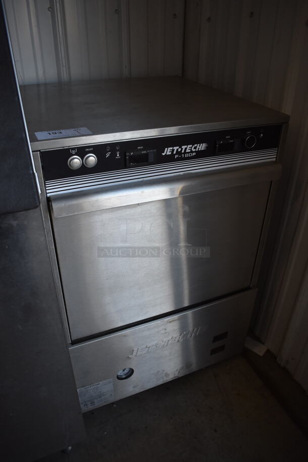 Jet Tech F-18DP Stainless Steel Commercial Undercounter Dishwasher. 220 Volts, 1 Phase. 24x25x35 - Image 2 of 6