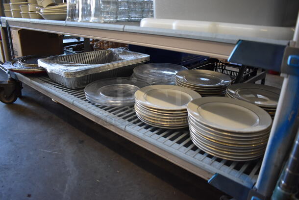 ALL ONE MONEY! Tier Lot of Various Items Including Ceramic Plates, Foil Pans and Serving Trays - Image 2 of 9