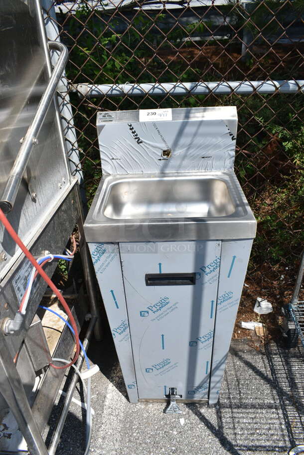 BRAND NEW SCRATCH AND DENT! Advance Tabco 7-PS-90 Hands Free Hand Sink with Pedestal Base - Image 2 of 7