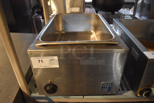 APW Wyott W-3 Stainless Steel Commercial Countertop Food Warmer. 120 Volts, 1 Phase. 14.5x23.5x11. Tested and Working!