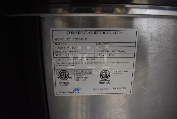 Turbo Air TOM-50LB Commercial Open Air Refrigerated Grab-N-Go Display Case Merchandiser! 120V/1 Phase.  - Image 5 of 6