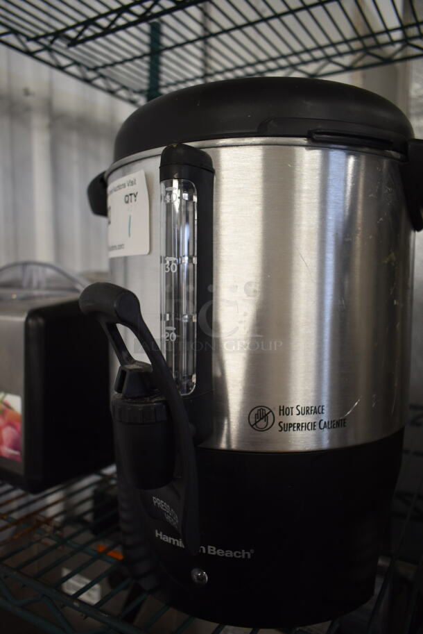 Hamilton Beach 40514R Chrome Finish Coffee Urn. 120 Volts, 1 Phase.  - Image 3 of 6