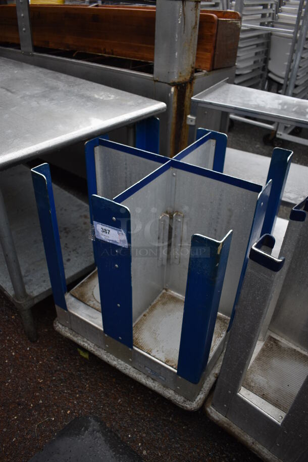 Metal Commercial Dish Cart on Commercial Casters. 22x22x32 - Image 5 of 5
