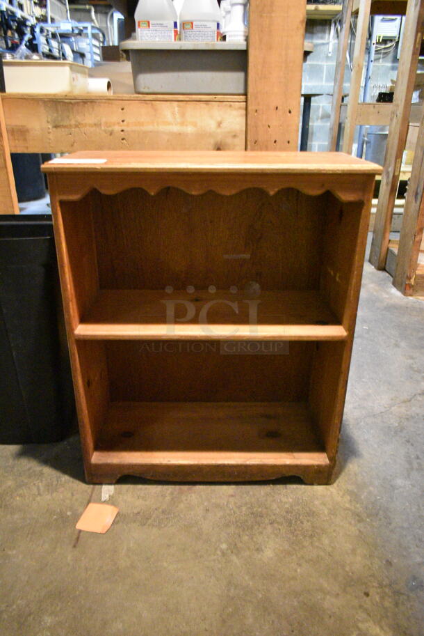 Wooden Bookshelf. (basement)  - Image 2 of 6