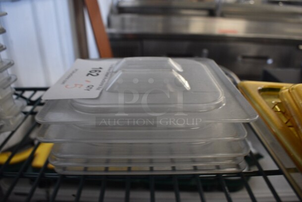 ALL ONE MONEY! Lot of 5 Clear Poly 1x6 Size Drop In Bin Lids.  - Image 3 of 3