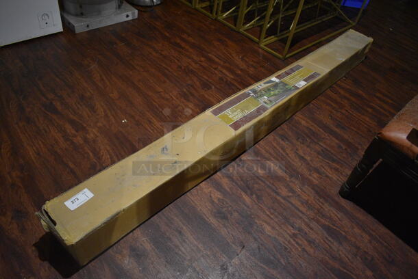 BRAND NEW IN BOX! Khaki Patio Umbrella. 13'. (lounge) - Image 2 of 5