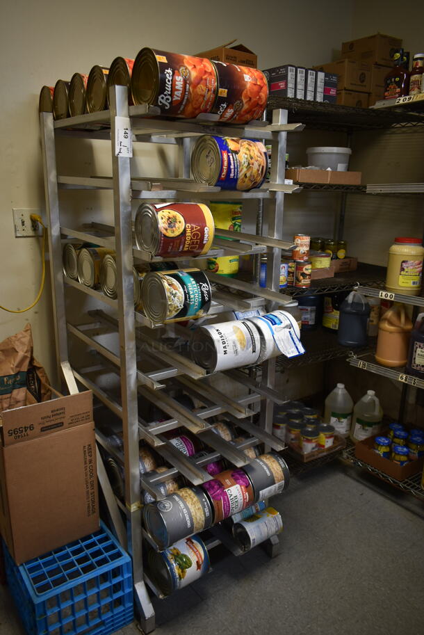 Metal Commercial #10 Can Rack. Does Not Include Contents. (dish room) - Image 1 of 8