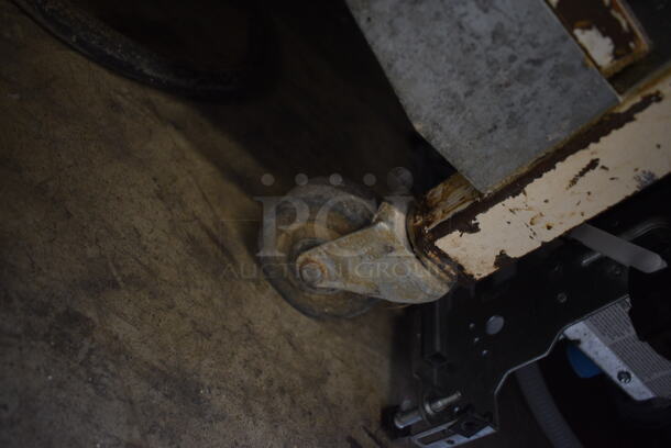 Moline Metal Commercial Floor Style Dough Sheeter on Commercial Casters. 250 Volts, 3 Phase. 56x30x55 - Image 9 of 9