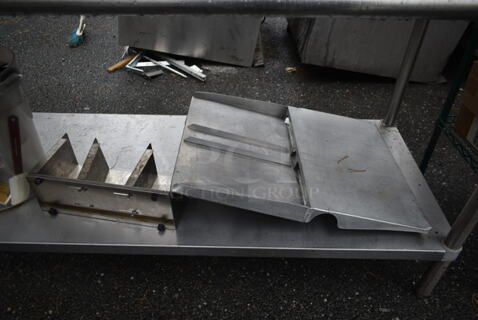 ALL ONE MONEY! Lot of Poly Bin, Utensils and Metal Pieces.