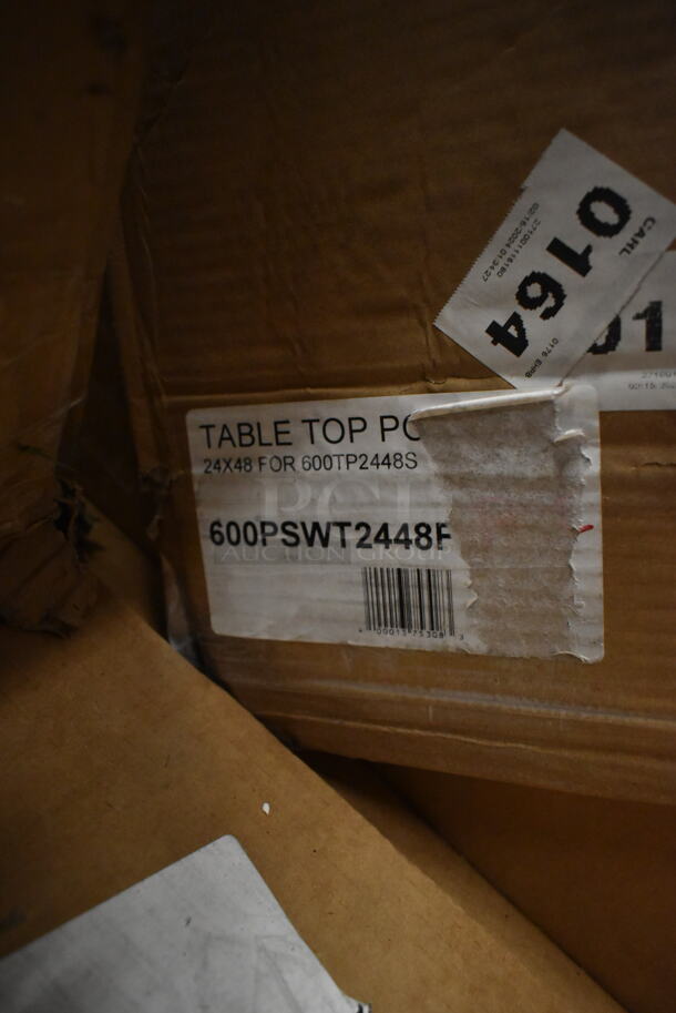 BRAND NEW SCRATCH AND DENT! Regency 600PSWT2448F 24" x 48" Poly Table Top for 24" x 48" Poly Top Table without Backsplash - Image 3 of 4