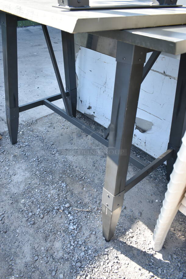 2 BRAND NEW SCRATCH AND DENT! Black Bar Height Tables. 2 Times Your Bid!  - Image 4 of 6