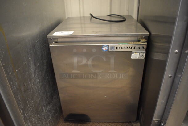 Beverage Air Model UCR20Y-141 Stainless Steel Commercial Single Door Undercounter Cooler. 115 Volts, 1 Phase. 20x23x25. Tested and Working!