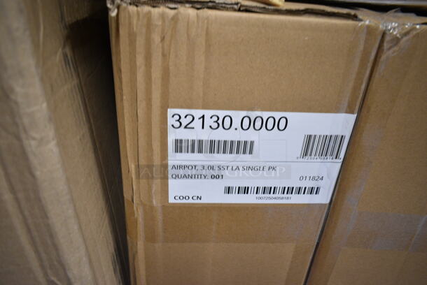 PALLET LOT of 40 BRAND NEW Boxes Including 66TALLFLDB 6" x 13" Dispenser Napkin, 394385L Disposable Latex Gloves for Foodservice, 129MCR38B Choice 38 oz. Black Round Microwavable Heavy Weight Container with Lid - 150/Case, 760IC08B Choice 8 oz. Blue Paper Frozen Yogurt / Food Cup - 1000/Case, 32130.0000 Air Pot, 2 Box 129MCS24B Choice 24 oz. Black Rectangular Microwavable Heavy Weight Container with Lid 8" x 5 1/4" x 2" - 150/Case, Choice 2 oz Portion Cup, 2 Box 3941083M Lavex Medium Gloves, 612LOB225LBC Choice 2.25 lb. Oblong Foil Take-Out Container with Board Lid - 250/Case, 4 Box 130SVSPN600 Visions 6 1/4" Flared Heavy Weight Silver Plastic Spoon - 600/Case, 130WSPOONWP White Spoon, Enjay White Embossed, 2 Box 129MCR38B Choice 38 oz. Black Round Microwavable Heavy Weight Container with Lid - 150/Case, 3 Box WTSB33 American Metalcraft WTSB33 31" Black Wood Folding Tray Stand with Black Straps, Enjay 10" White Embossed Plates, 500CC9 Choice 9 oz. Clear PET Customizable Plastic Squat Cold Cup - 1000/Case. 40 Times Your Bid! - Image 5 of 12