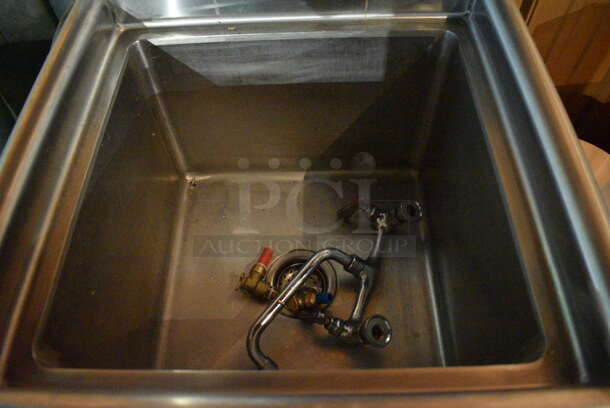 Regency Stainless Steel Commercial Single Bay Sink w/ Faucet and Handles. 22x23x45. (lounge) - Image 3 of 5