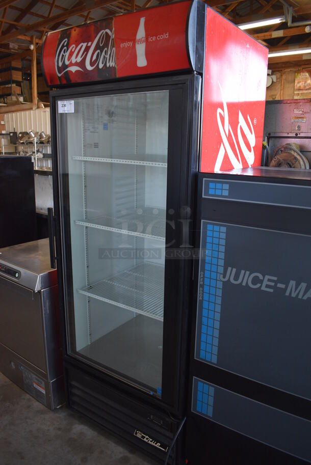 2011 True Model GDM-26EM ENERGY STAR Metal Commercial Single Door Reach In Cooler Merchandiser w/ Poly Coated Racks. 115 Volts, 1 Phase. 30x31x79. Tested and Working! - Image 3 of 5