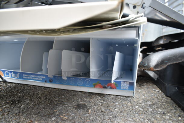 ALL ONE MONEY! Lot of Gray Metal Shelves and Brackets - Image 2 of 5