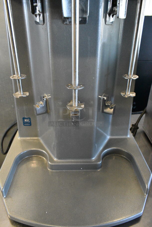 Waring WDM360 Metal Commercial Countertop 3 Head Drink Mixer. 120 Volts, 1 Phase. Tested and Working!  - Image 3 of 4