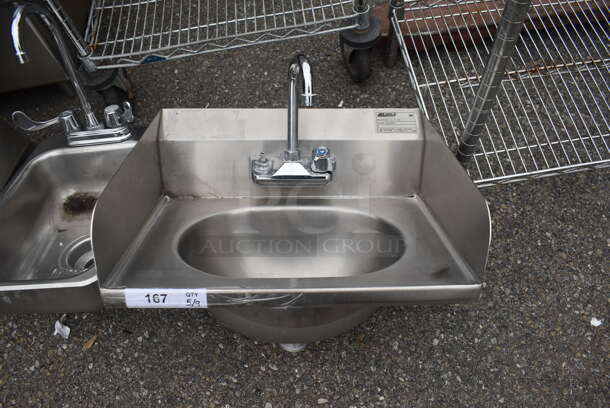 Eagle HSA-10-F-LRS Commercial Stainless Steel Wall Mount Hand Sink