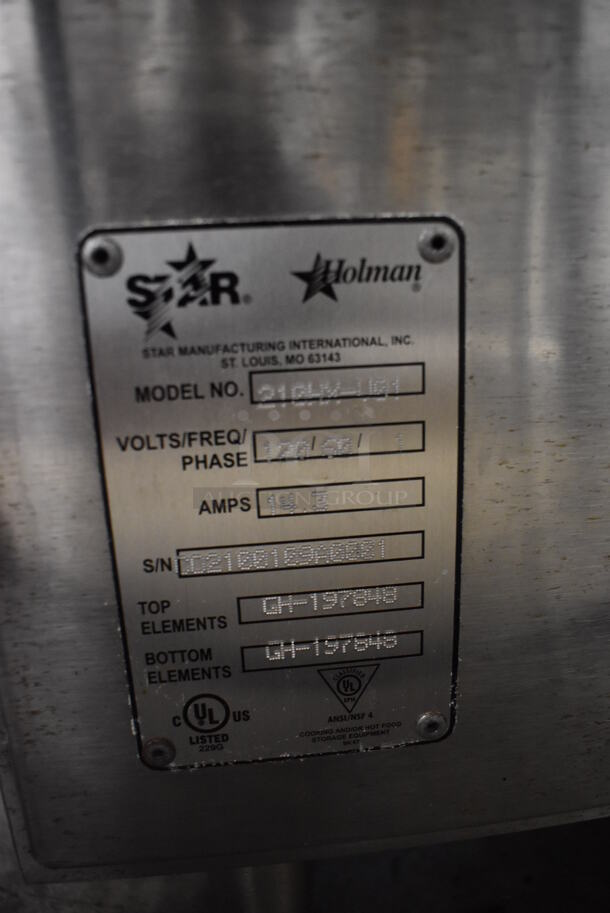 Star Holman 210HX-401 Stainless Steel Commercial Countertop Electric Powered Conveyor Pizza Oven. 120 Volts, 1 Phase. 48x16x14 - Image 5 of 5