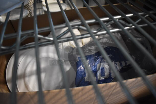 ALL ONE MONEY! Lot of 4 Boxes of Various Items Including Stickers, Plasticware and Plates - Image 4 of 4