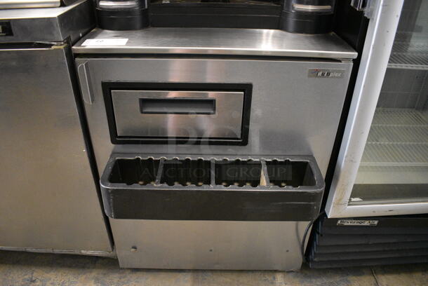 Manitowoc Multiplex MB-8-1 Stainless Steel Commercial Blend In Cup Workstation on Single Door Undercounter Cooler on Commercial Casters. 115 Volts, 1 Phase. 26x39x72. Tested and Working! - Image 5 of 6