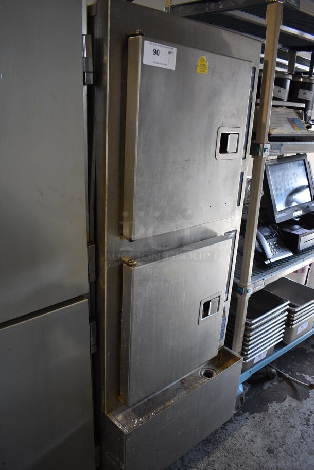 Cleveland Stainless Steel Commercial Natural Gas Powered 2 Deck Steam Cabinet. 24x38x65 - Image 2 of 6