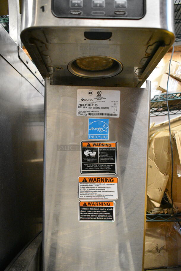 2020 Bunn ICB SH ENERGY STAR Stainless Steel Commercial Countertop Iced Tea Machine w/ Hot Water Dispenser. 120/208 Volts, 1 Phase.  - Image 5 of 6
