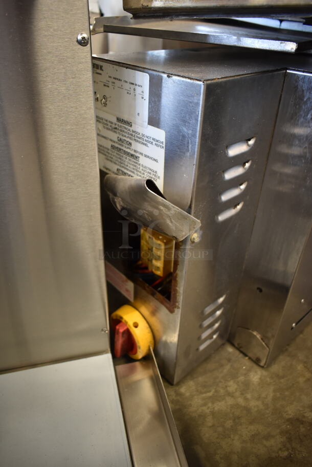 Ovention C20003PH Stainless Steel Commercial Electric Powered Conveyor Pizza Oven. Missing Conveyor Belt. 208/240 Volts, 3 Phase.
 - Image 6 of 7