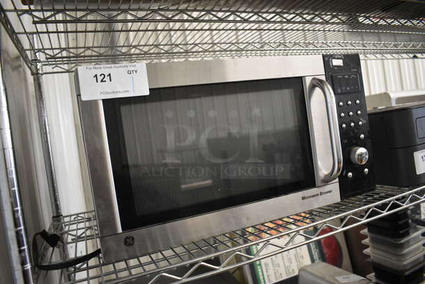 General Electric Model JES1384SF03 Stainless Steel Countertop Microwave Oven w/ Plate. 120 Volts, 1 Phase. 22x16x12 - Image 5 of 5