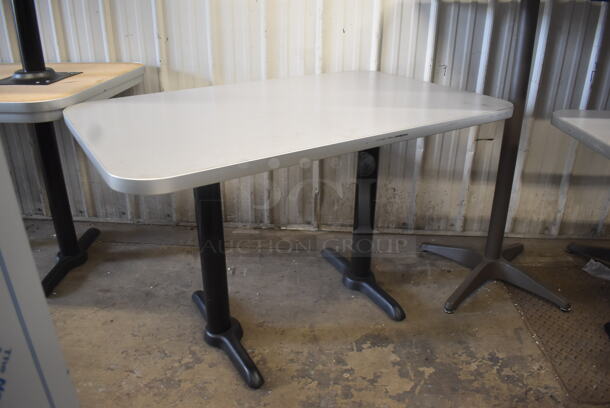 3 Dining Height Tables with 2 Straight Bases. 3 Times Your Bid! - Image 2 of 4