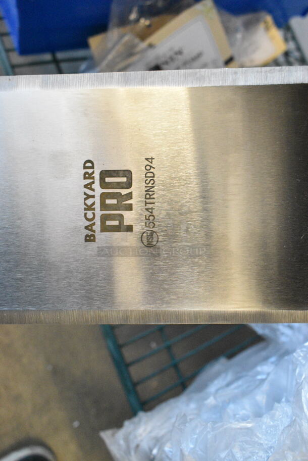 5 BRAND NEW SCRATCH AND DENT! Items Including Regency 600FGNZ610 6" Long Swivel Gooseneck Spout with 2 GPM Aerator, 407SKMRMAN11 Choice 11" Stainless Steel Wok Skimmer, 554TRNSD94 Backyard Pro 9" x 4" High Heat Solid Turner with Black Handle, 407TOMCSS12 Choice Tomato Corer with Stainless Steel Handle - 12/Pack, Monin Pumps. 5 Times Your Bid!  - Image 8 of 12