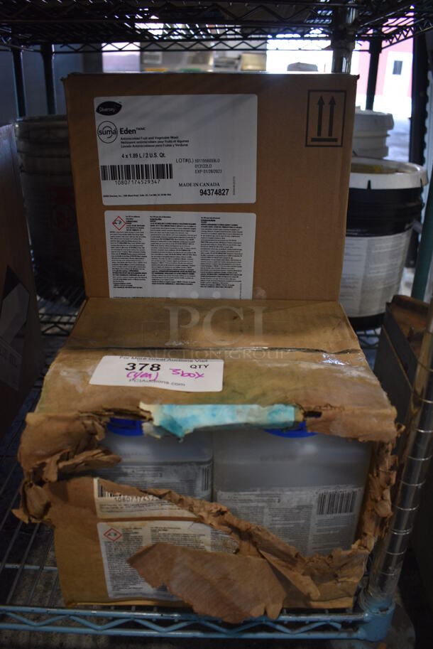 3 Boxes of 4 Diversey Suma Eden Antimicrobial Fruit and Vegetable Washer Bottles. 3 Times Your Bid! - Image 4 of 5