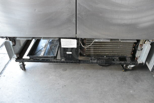 True T-49F Stainless Steel Commercial 2 Door Reach In Freezer on Commercial Casters. 115 Volts, 1 Phase. Tested and Powers On But Does Not Get Cold - Image 6 of 8