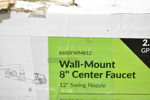 2 BRAND NEW SCRATCH AND DENT! Items Including T&S 059X-A22 6" Swing Nozzle with 2.2 GPM Aerator, Regency 600FWM812 Faucet Wall 8"C Swing Spout No Lead. 2 Times Your Bid!  - Image 7 of 7