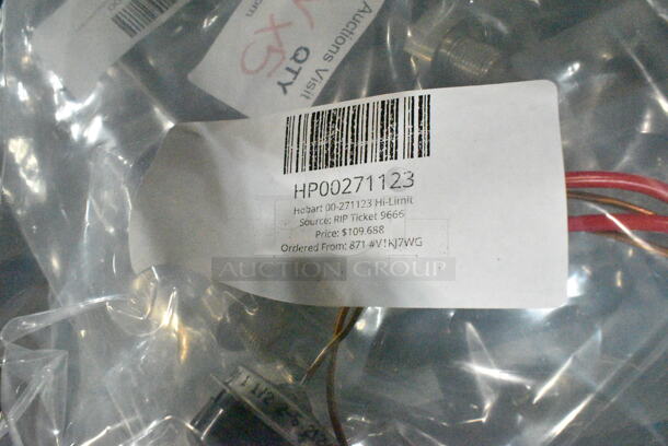 5 BRAND NEW SCRATCH AND DENT! Items Including HP00893052 Hobart 00-893052 Shaft, HP00893101 Hobart 00-893101 Rebuild Kit For 1/2" Solenoid Valve, HP0094128600 Hobart 00-941286-00001 Element-Heater,Sump,208-240V, HP00271123 Hobart 00-271123 Hi-Limit, HP008931200 Hobart 00-893120-00001 Element,Heater,5Kw,200V. 5 Times Your Bid!  - Image 10 of 12