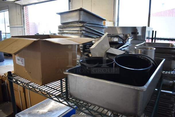 ALL ONE MONEY! Tier Lot of Various Items Including Glasses, Ceramic Dishes and Bins - Image 1 of 5