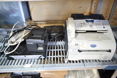 4 Various Items Including Star TSP100 Receipt Printer, Bunker Hill Security Digital Video Recorder, Oster Single Burner Range, Brother Intellifax 2820 Printer. 4 Times Your Bid! 
