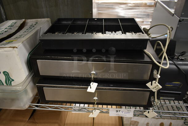 ALL ONE MONEY! Tier Lot of Various Items Including 2 Metal Cash Drawers and Merlin II Timer. - Image 4 of 5
