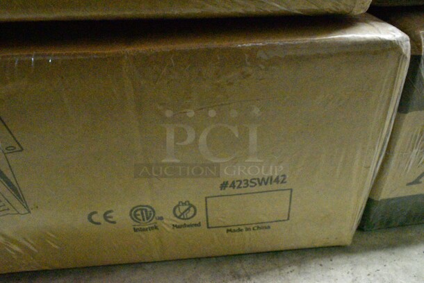 2 BRAND NEW IN BOX! ServIt 423SWI42 Stainless Steel Commercial 42" High Wattage Strip Warmer with Infinite Controls. 120 Volts, 1 Phase. 2 Times Your Bid!  - Image 5 of 5