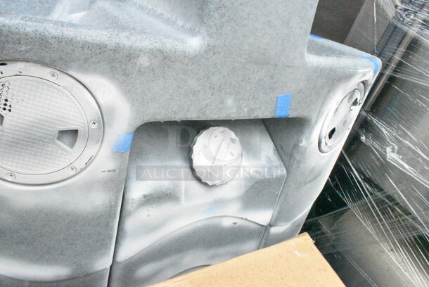 BRAND NEW SCRATCH AND DENT! Lavex Gray Portable Sink - Image 8 of 9